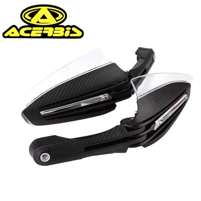 Handguard pelindung tangan plus lampu senja malam ACERBIS supermoto trail bisa diadjustable Nmax Pcx