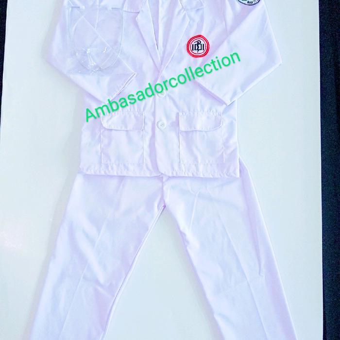Jas dokter anak / Baju dokter anak / Baju anak profesi dokter/ Baju dokter anak laki-laki &