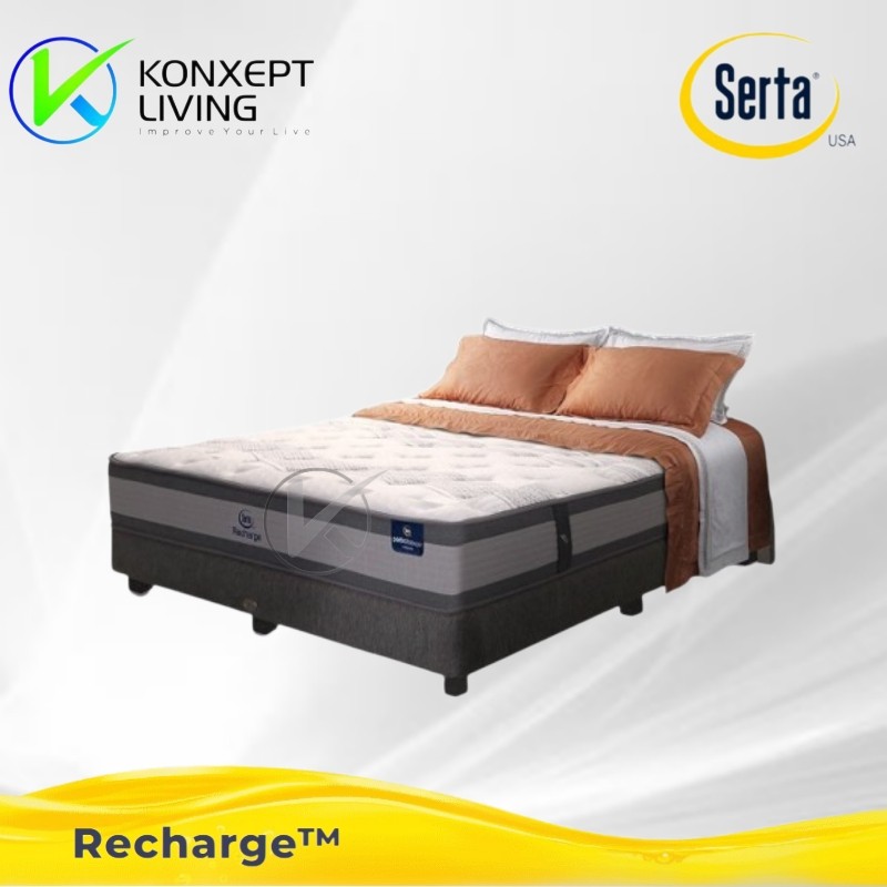 Serta Springbed Recharge TM Ukuran 120x200 Fullset Tanpa Sandaran