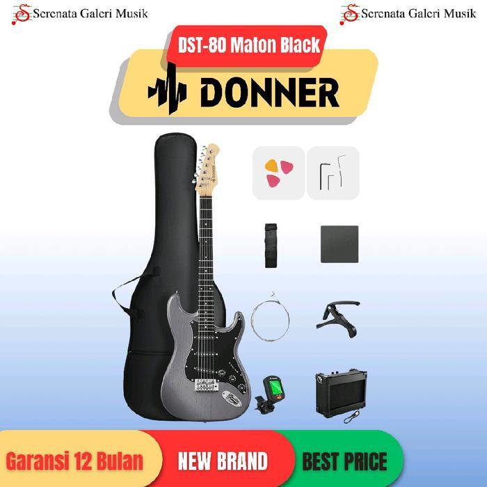 Donner DST-80 Gitar Elektrik W/Bundling - Gitar Elektrik Full Item