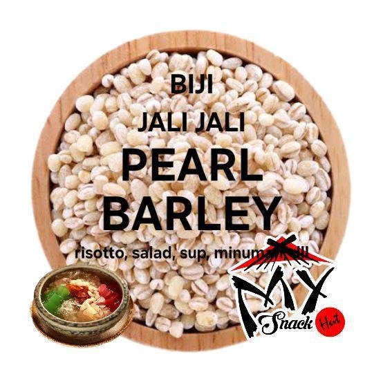 PROMO PEARL BARLEY 1KG ORGANIC BIJI JALI JALI KUPAS HANJELI JELAI TALBINAH HULLED SUP SALAD ES