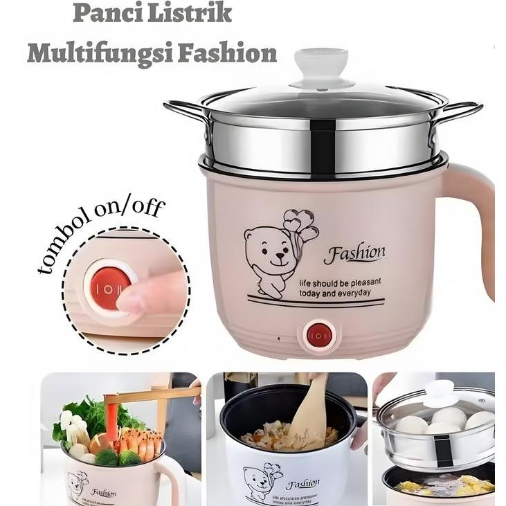 Cosmos - Panci Listrik Serbaguna/Multifungsi Elekrik Coocker 1.8 Liter/ K Hitam