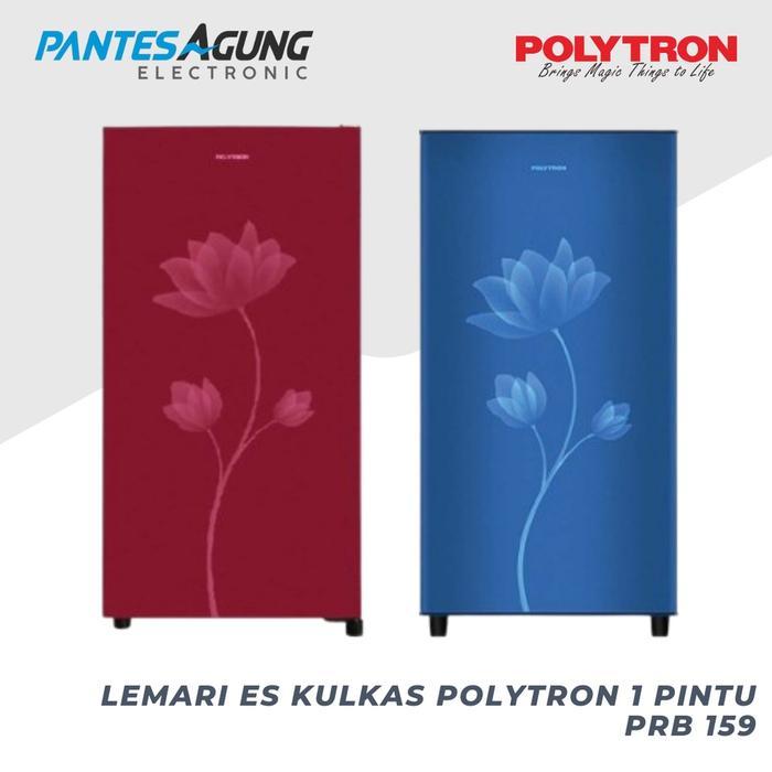 POLYTRON LEMARI ES PRB 159 KULKAS 1 PINTU MERAH / BIRU