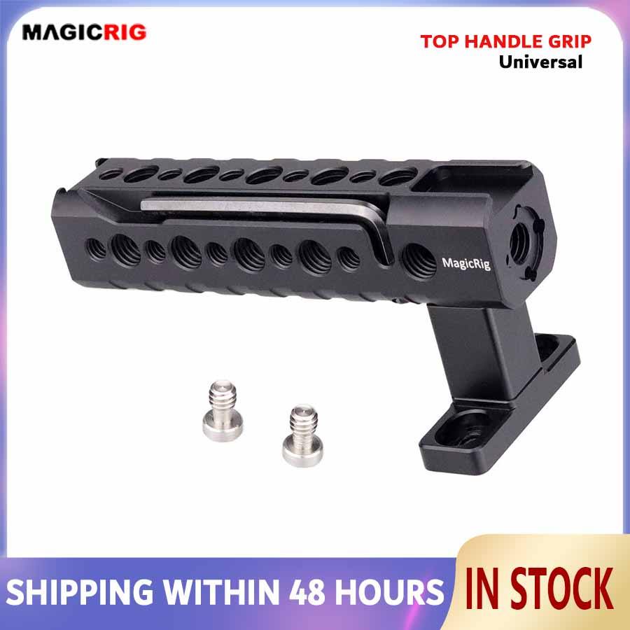 . Magicrig Quick Release Top Handle With Two Cold Shoe Mount For Dslr -