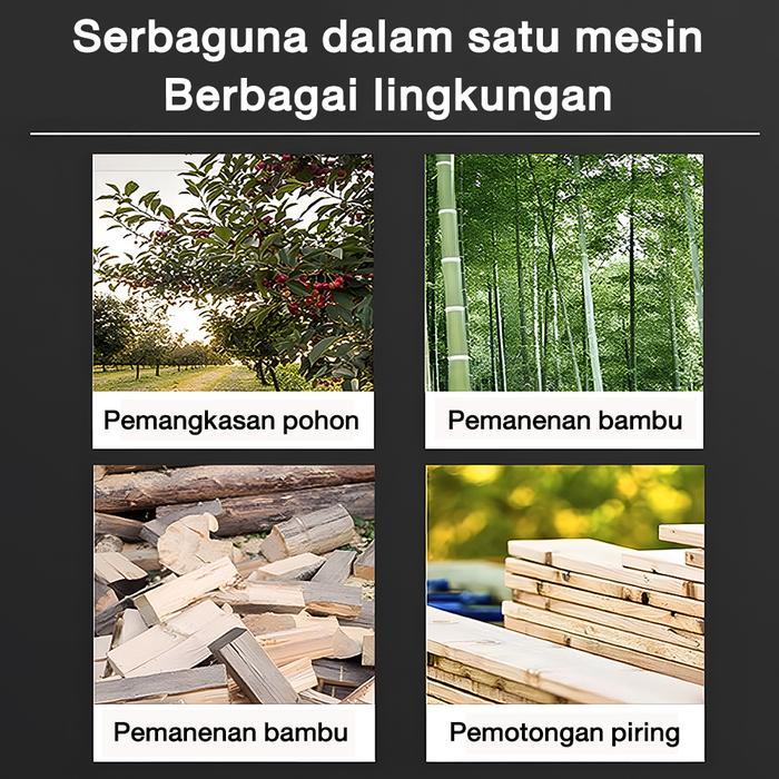 sintayanistore12 Gergaji Listrik Rantai Elektrik Mini Portable Chainsaw 6 Inch Chainsaw Cordless