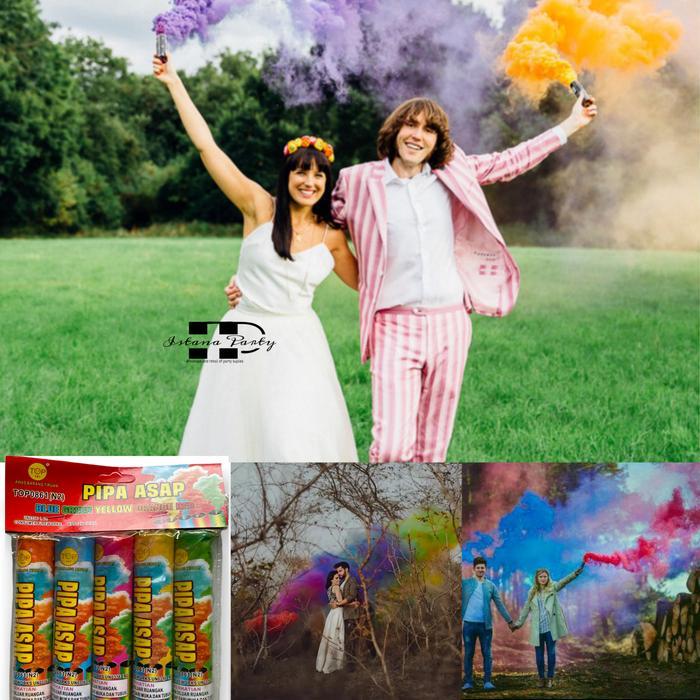 Smoke Bomb 30 Detik Per Pack Isi 5Pcs / Bomb Asap / Pipa Asap Diskon Sale