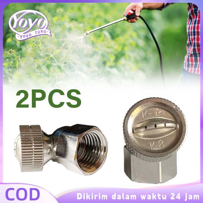 2PCS NOZZLE SPRAYER BENGKOK K-5 LUBANG 3 NOZZLE SPRAYER KUNINGAN NOSEL SPRAYER KABUT
