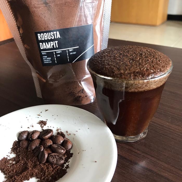 Kopi Bubuk Kasar Robusta Dampit & Kawi Malang Jawa Timur Bebas gula