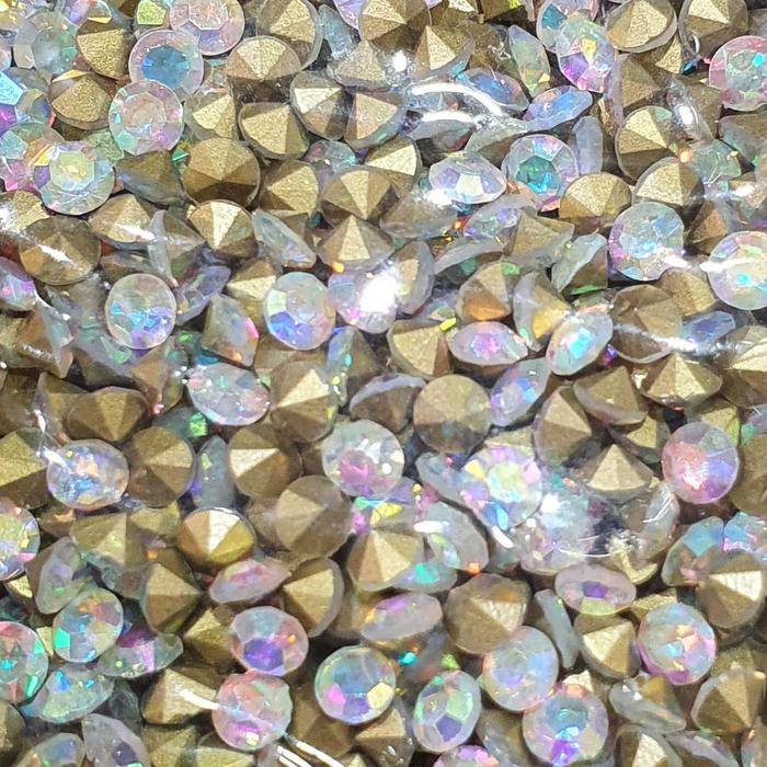 Permata Tempel SS 16 AB Rhinestone 1 Pak isi 10 Gross