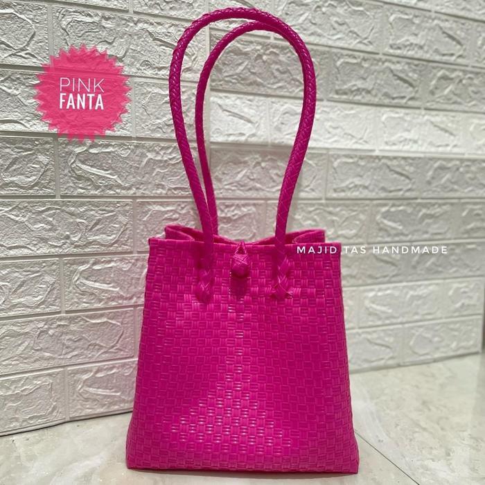 Include Aksesoris Tas Wanita Pink Fanta Original Majid Tas Handmade tote totebag