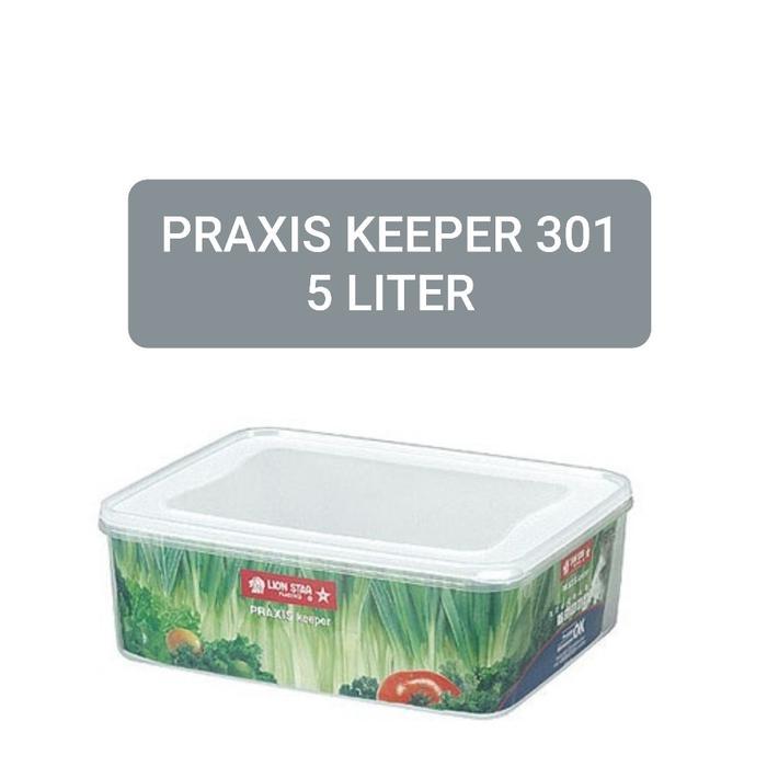Lion Star : 301 Praxis Keeper 5 Liter Kotak Makanan Plastik Serbaguna