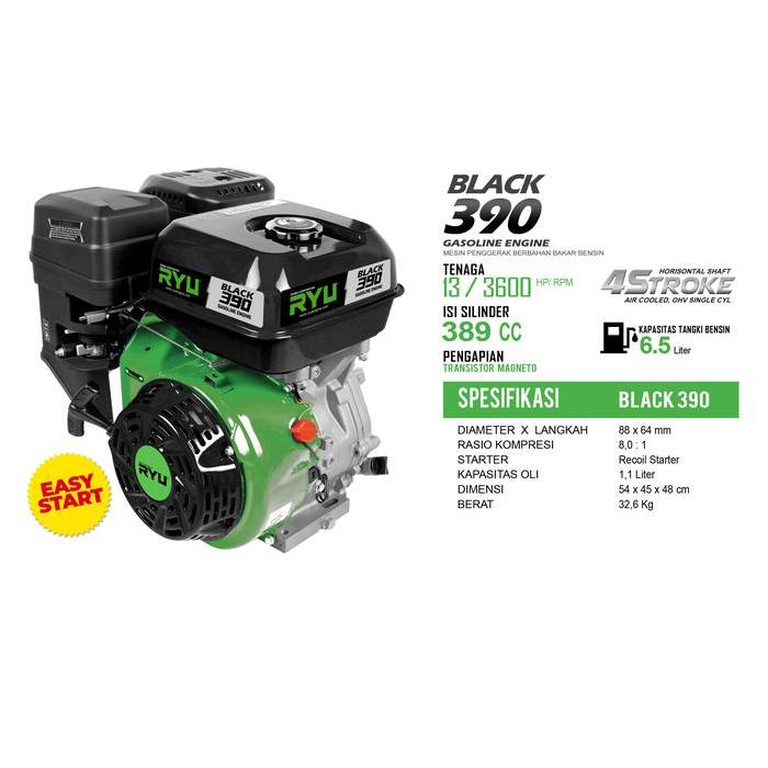 MESIN PENGGERAK/GASOLINE ENGINE BLACK390 - RYU