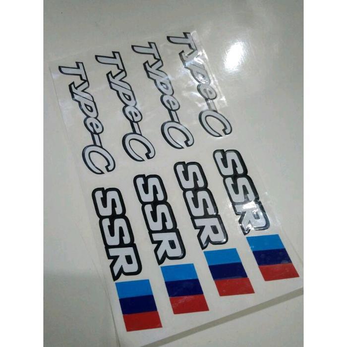 STIKER CUTTING VELG SSR TYPE-C