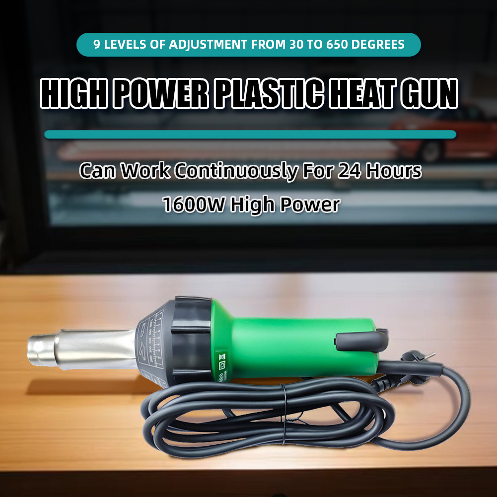 IMPORT High Power Plastic Welding Gun 1600W PVC Plastic Floor Welding Tool PP Welding Stick Hot Melt