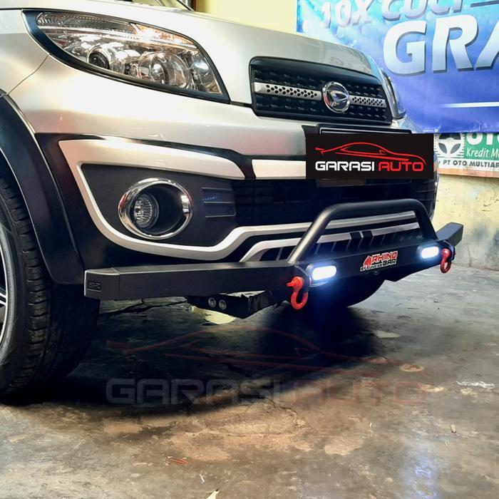 Tanduk Depan Towing Bar Rhino Bumper Guard Rush Terios Lama 2005 -2017 With Led DRL