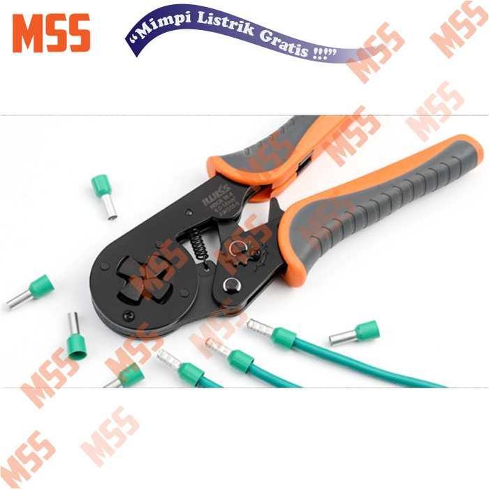 DISKON IWISS Tang Besar Crimping Ferrule konektor skun Besar kabel 6-16mm2