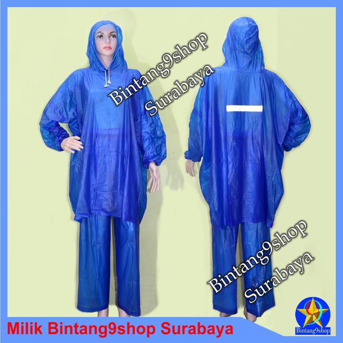 Jas hujan Dewasa Ponco Lengan Celana IBEX TIKTOK