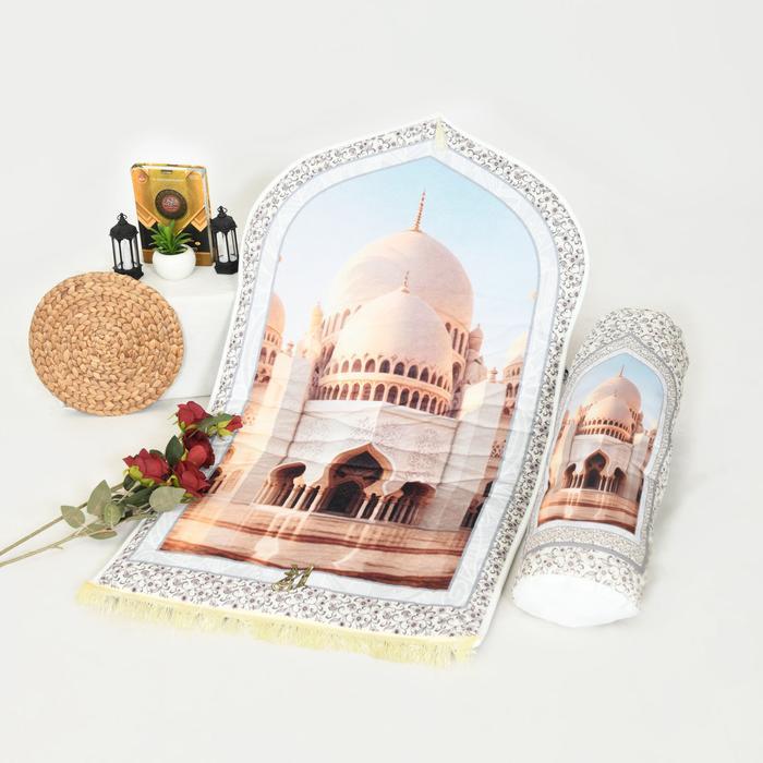 (3D) Sajadah Tebal Empuk Lembut Motif Muslim Turki Paisley Sajadah Pink