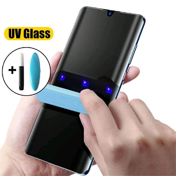 Ketubruk_ Tempered Glass Uv Anti-Spy Untuk Vivo V40 / Vivo V40 - Proctecto Privasi Smartphone -