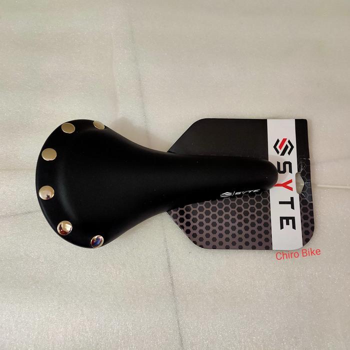 jok sadel sepeda classic paku kancing SYTE G150 hitam