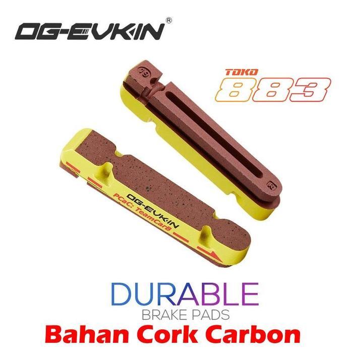 OG EVKIN Carbon Brake Pad Brakepad untuk Rim Carbon