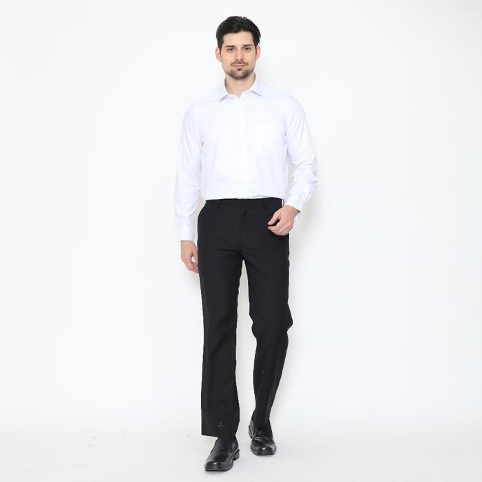 ORIGINAL Lawell Celana Panjang Pria Formal Kerja Regular Fit Hitam - Formal Long Pants Black