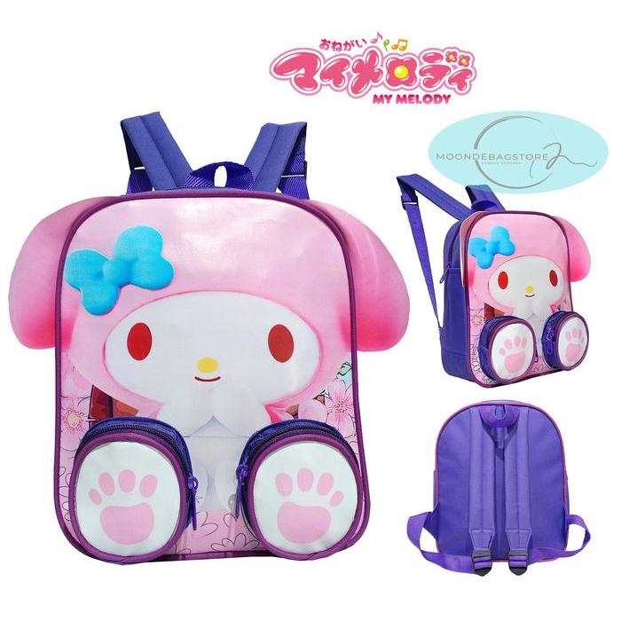 ORIGINAL SANRIO MY MELODY Tas Ransel Anak Perempuan Sekolah Paud / TK Karakter - Backpack Mini Kids