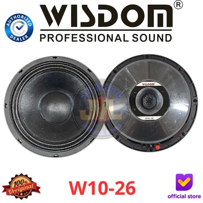 Wisdom W1026 Speaker Component Wisdom W10-26 10-Inch Komponen Speaker Wisdom W-1026