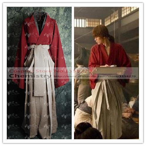 YUKATA KIMONO HAKAMA TRADISIONAL JEPANG COSPLAY KENSHIN SAMURAI X