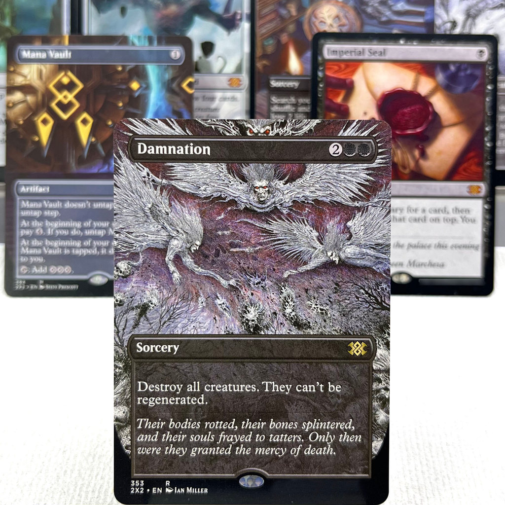 KHM AFR 2X2 HOLO9-002 Tcg proxy magic cards Smothering Tithe Bloom Tender City of Brass Damnation