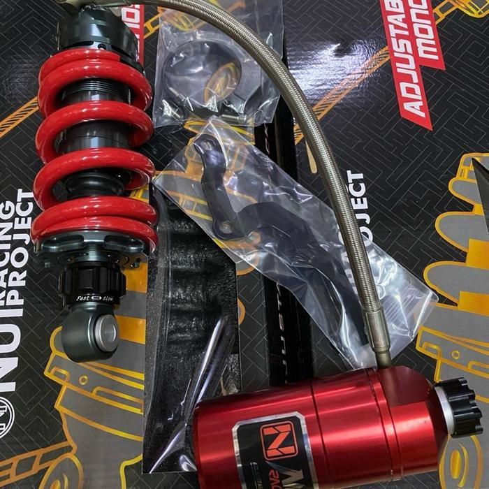 monoshock sonic supra gtr 150 shock tabung pisah klik rebound Nui Racing project