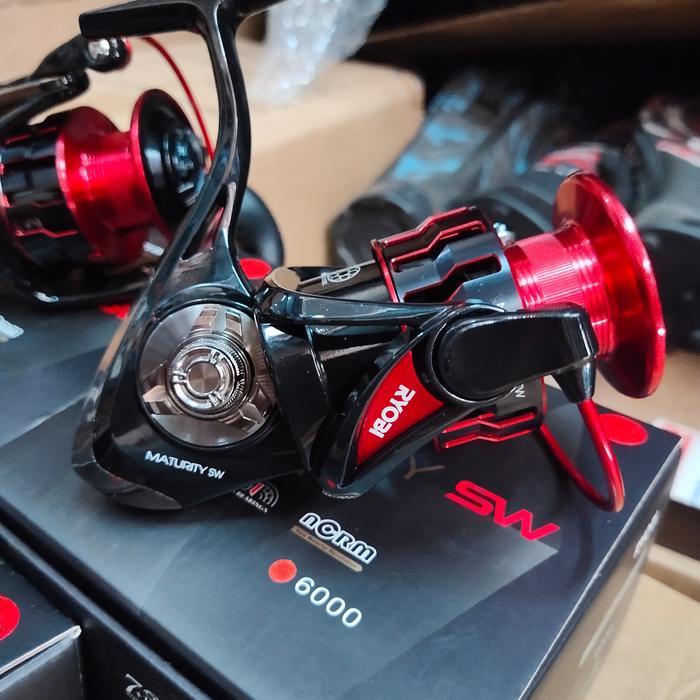 reel ryobi maturity 5000 6000 type sw red merah power handel