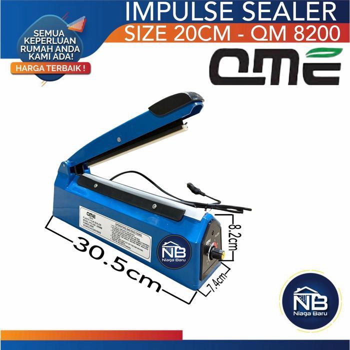 Mesin press plastik Impulse Sealer 20 cm QM 8200