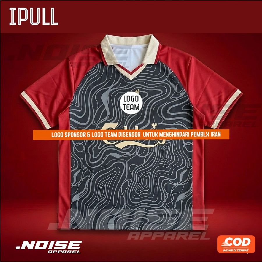NOISE APPAREL  Jersey retro berkerah satuan full printing jersey classic  Custom baju olahraga mirip