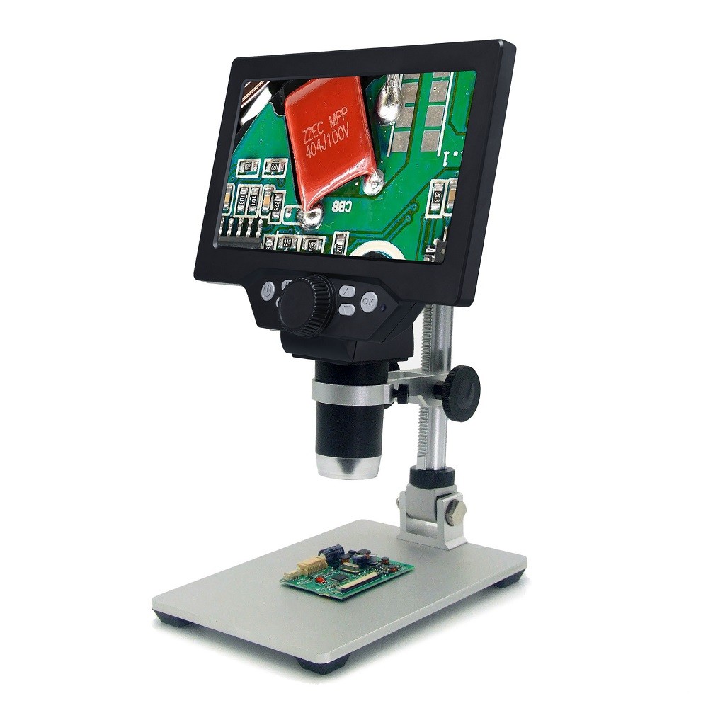 . G1200 Microscope Digital Microscopes 7 Screen 12Mp 1-1200X -