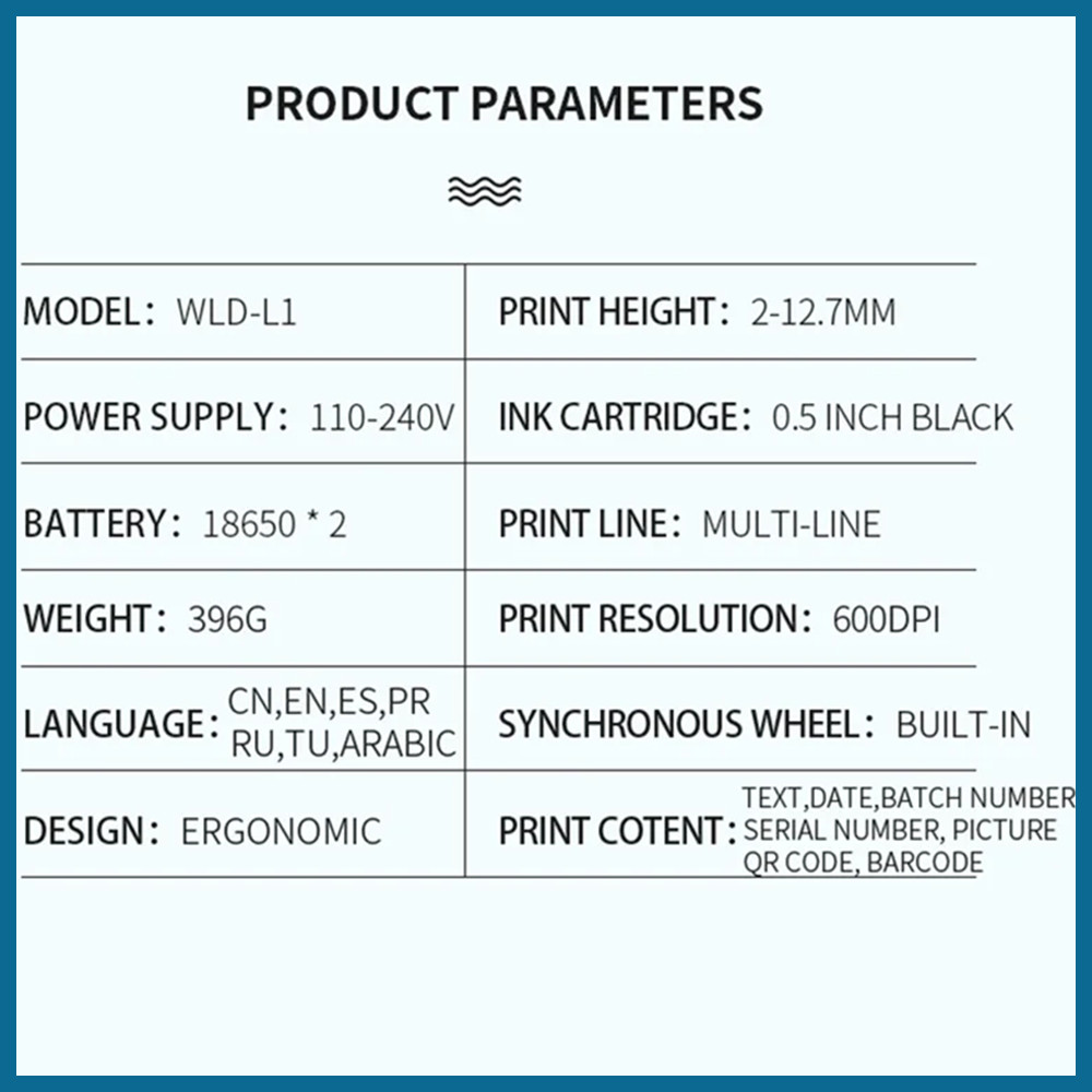 . Willita Portable Handheld Inkjet Printer For Batch Number Barcode Uv -