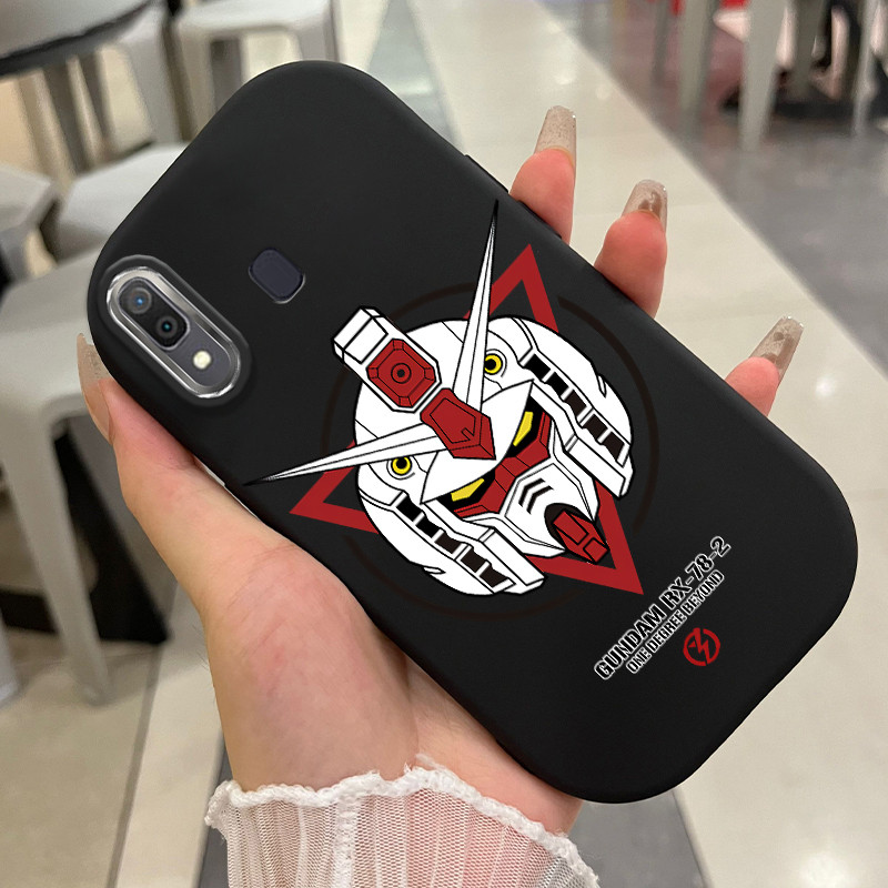 Casing Hp Untuk Samsung Galaxy A20 A30 M10s Case Robot mecha Kasing silikon Cesing Model Bulat Softc