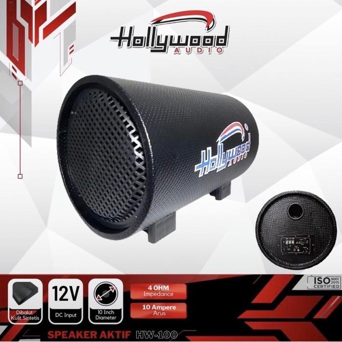 BASSTUBE SUBWOFER AKTIF 10" HOLLYWOOD HW-100