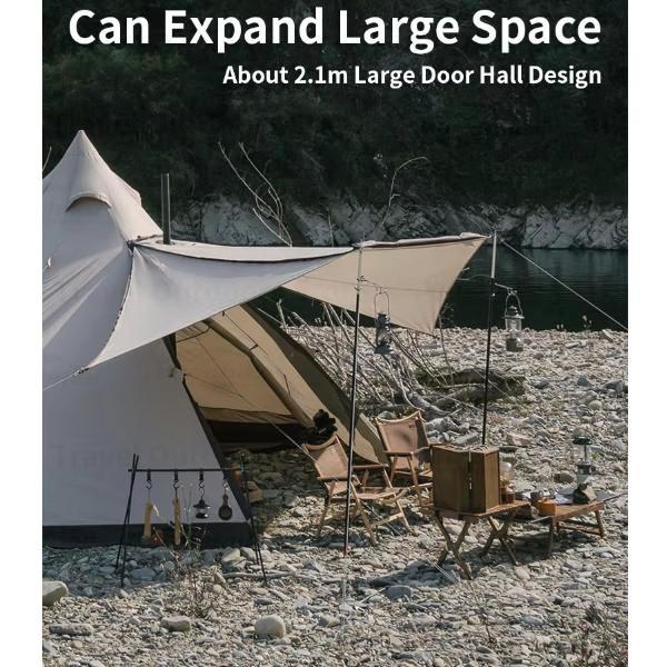 TENDA CAMPING / GLAMPING RANCH OCTAGONAL PYRAMID NATUREHIKE NH20ZP014