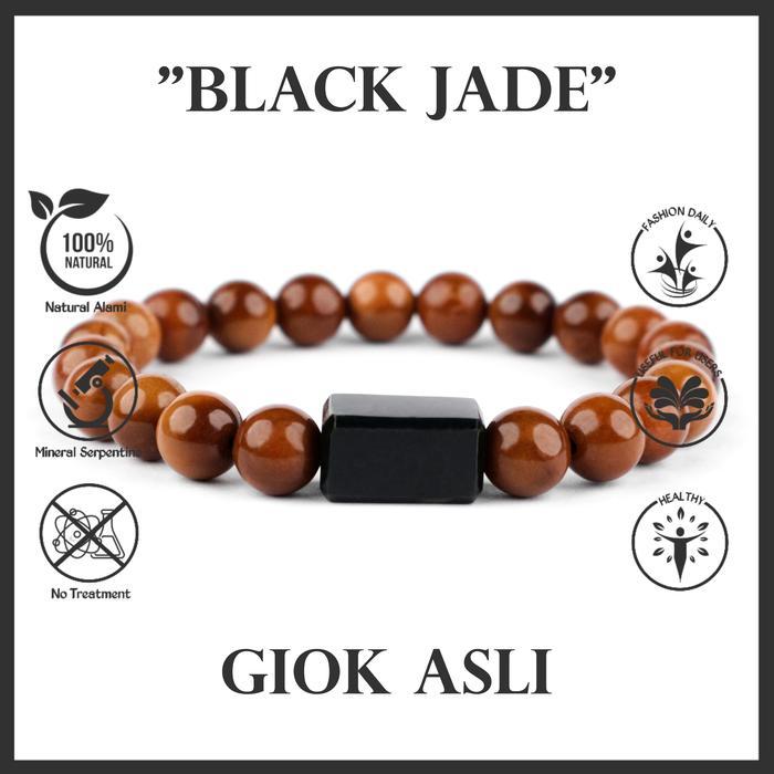 Gelang Kaukah Black Jade Asli Gelang Kesehatan Original Tbk