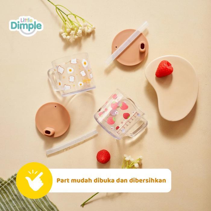 LITTLE DIMPLE MULTIPURPOSE MILK CUP - STRAW CUP - TRAINING CUP - GELAS MINUM ANAK