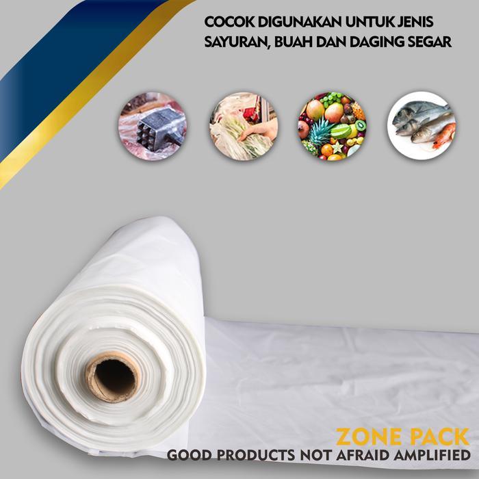 PLASTIK BUAH ROLL 1 KG PLASTIK SAYUR TELUR HD ROLL PLASTIK BUAH SUPERMARKET PLASTIK FOTOCOPY