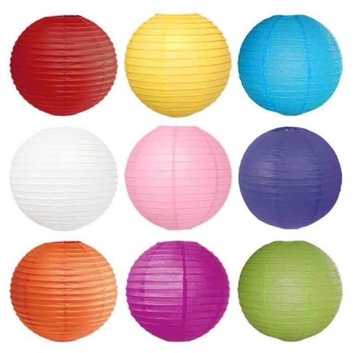 Lampion Kertas Gantung Murah Lampion Jepang Lampion Bulat Kertas 25Cm