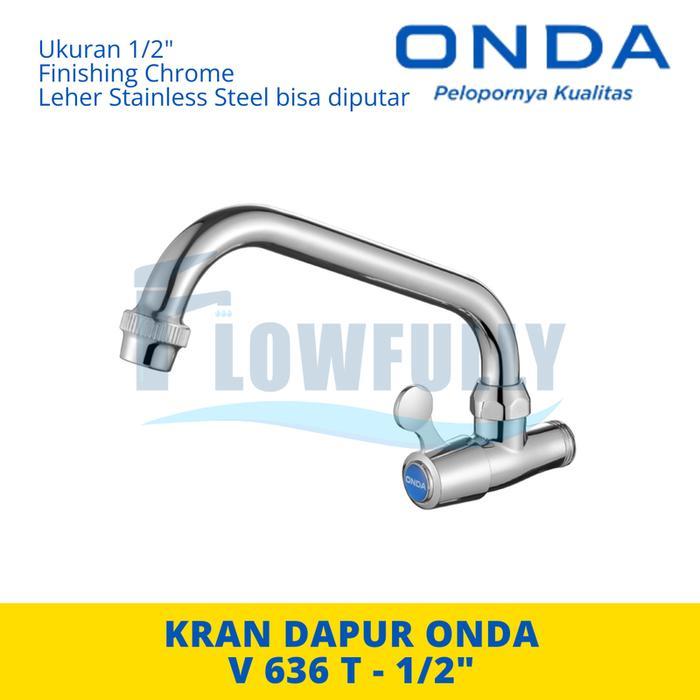 V 636 T ONDA KRAN AIR DAPUR KITCHEN SINK CUCI PIRING LEHER ANGSA