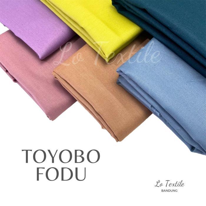 Kain Toyobo Premium Ori Fodu 0.5 Meter - Bahan Kain Meteran Katun Jepang Polos