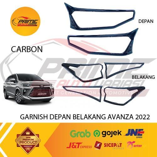 Paket Garnish Depan Belakang Avanza 2022 - Carbon