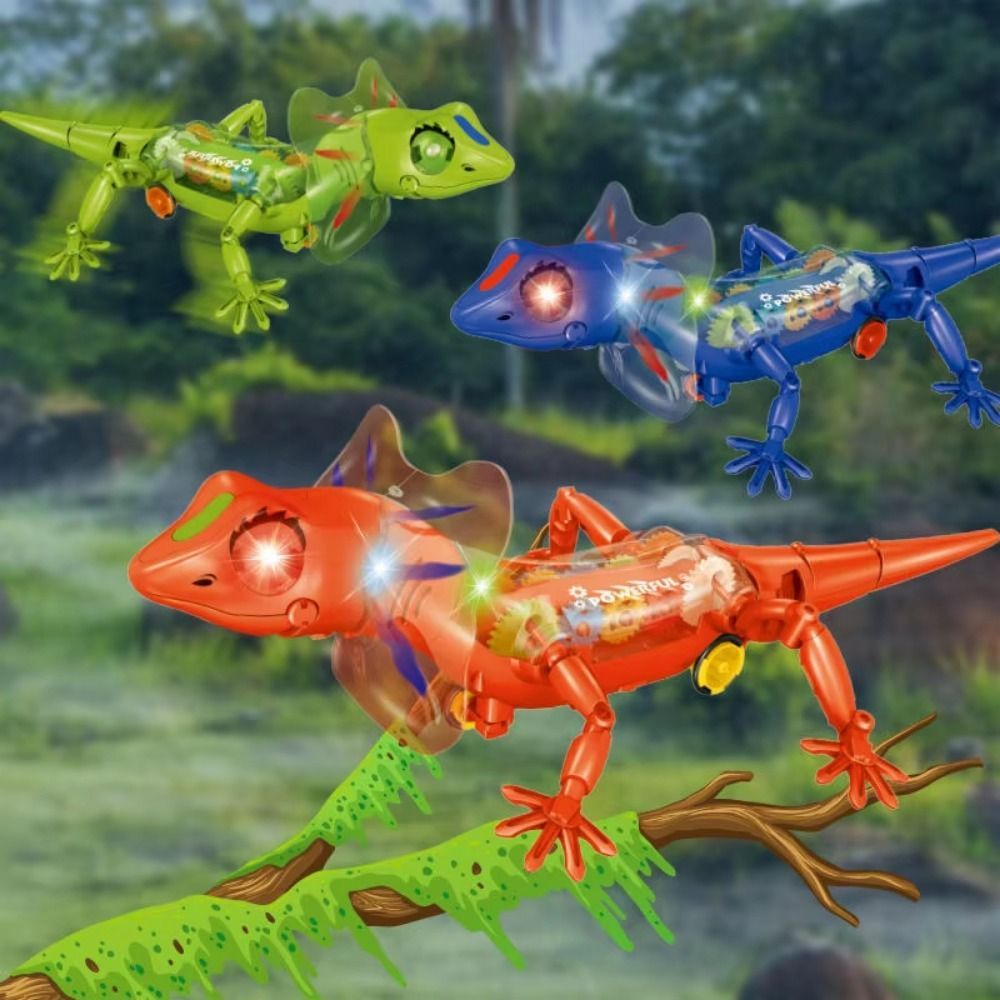 Robotic Model Electronic Pets Lizard Lizard Sounds Lights Lizard Walking Electronic Anime Kawaii