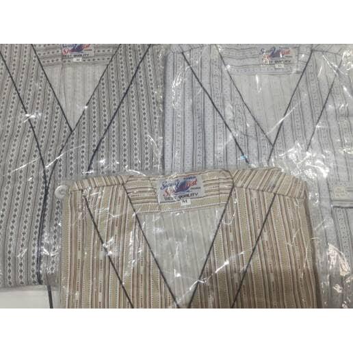 PIYAMA / BAJU TIDUR KATUN PRIA LENGAN PENDEK PIYAMA DEWASA LAKI