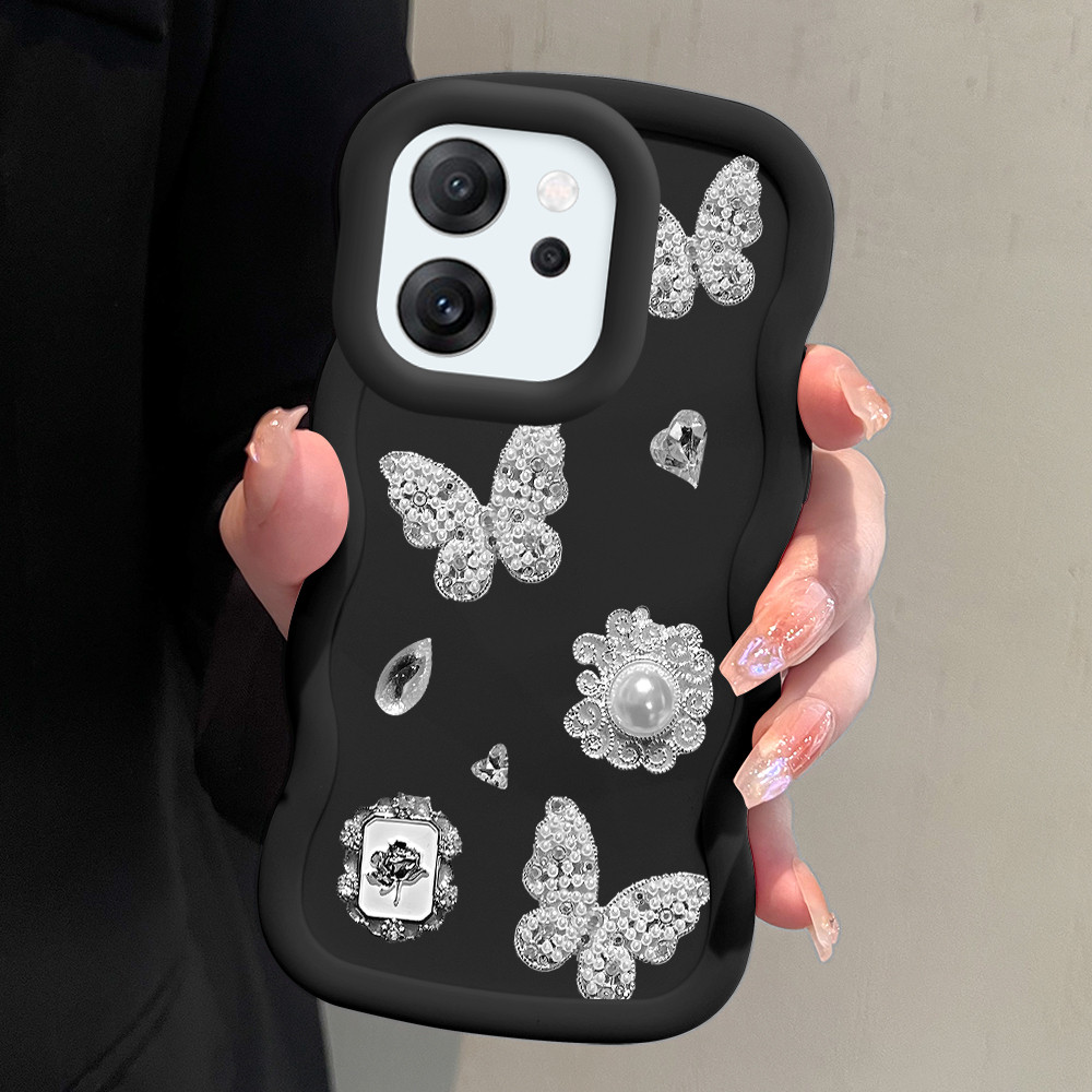 Casing Hp Untuk OPPP Reno 14F 5G Case Softcase Kesing Soft Cassing Kupu 0804