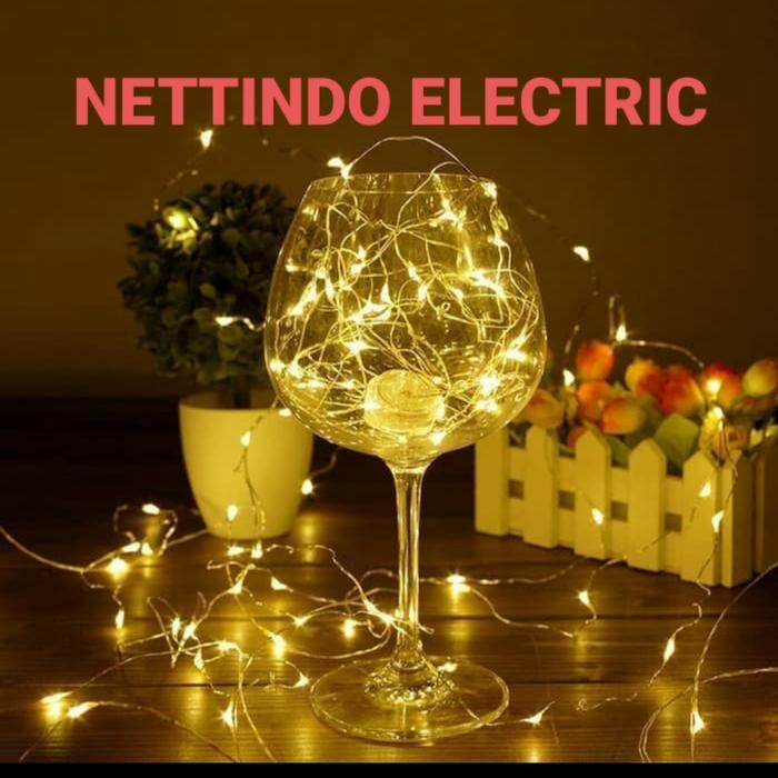 SALE Lampu Led Tumblr dekorasi kawat 10M / lampu natal indoor outdoor Termurah